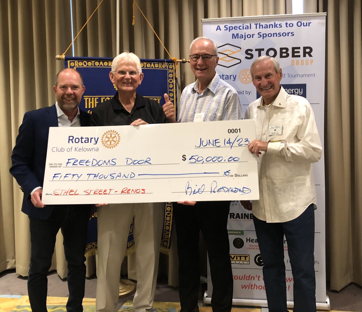 Thank you to the Rotary Club of Kelowna