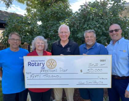 Kelowna Sunrise Rotary Club Press Release