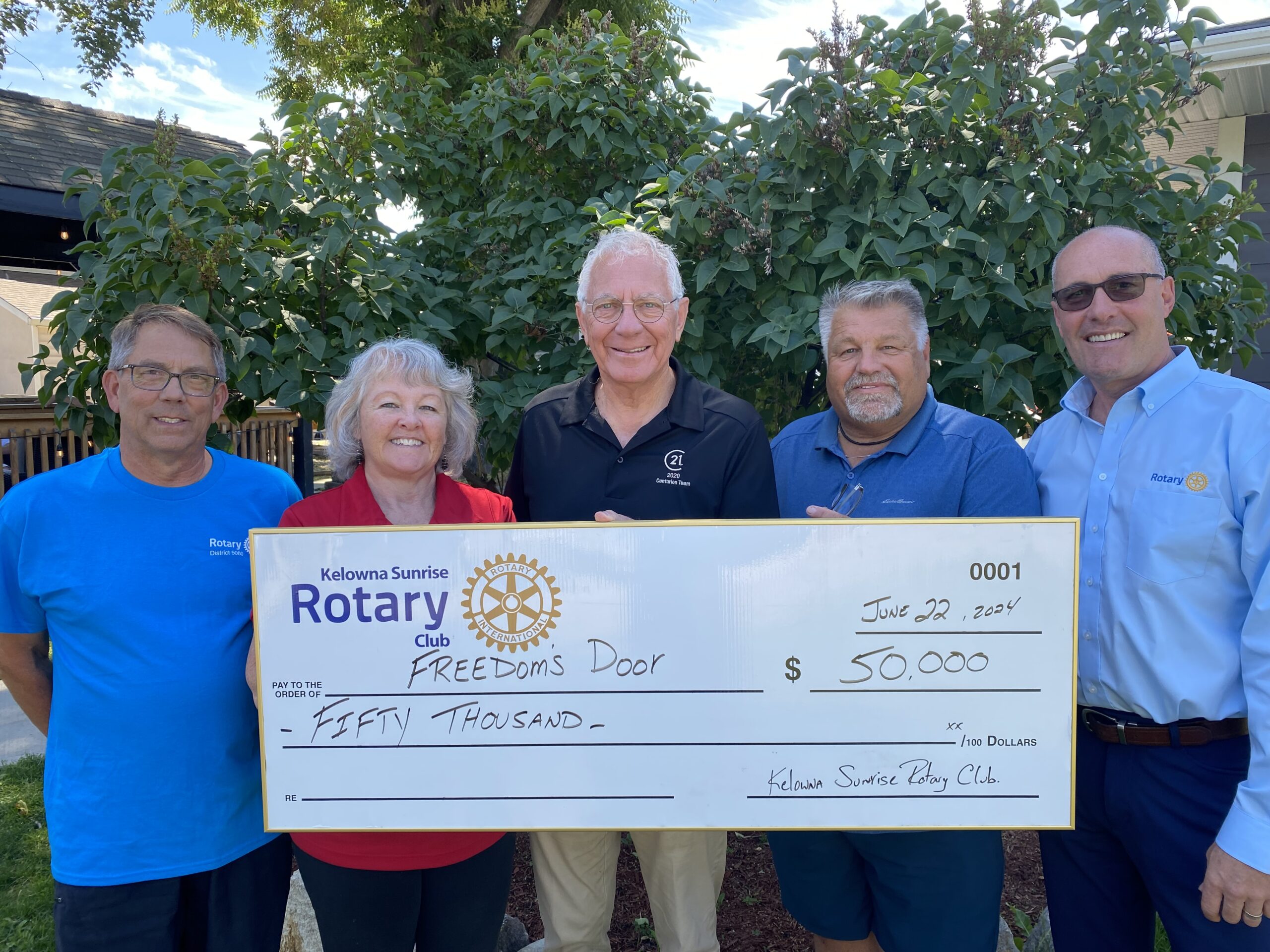 Kelowna Sunrise Rotary Club Press Release