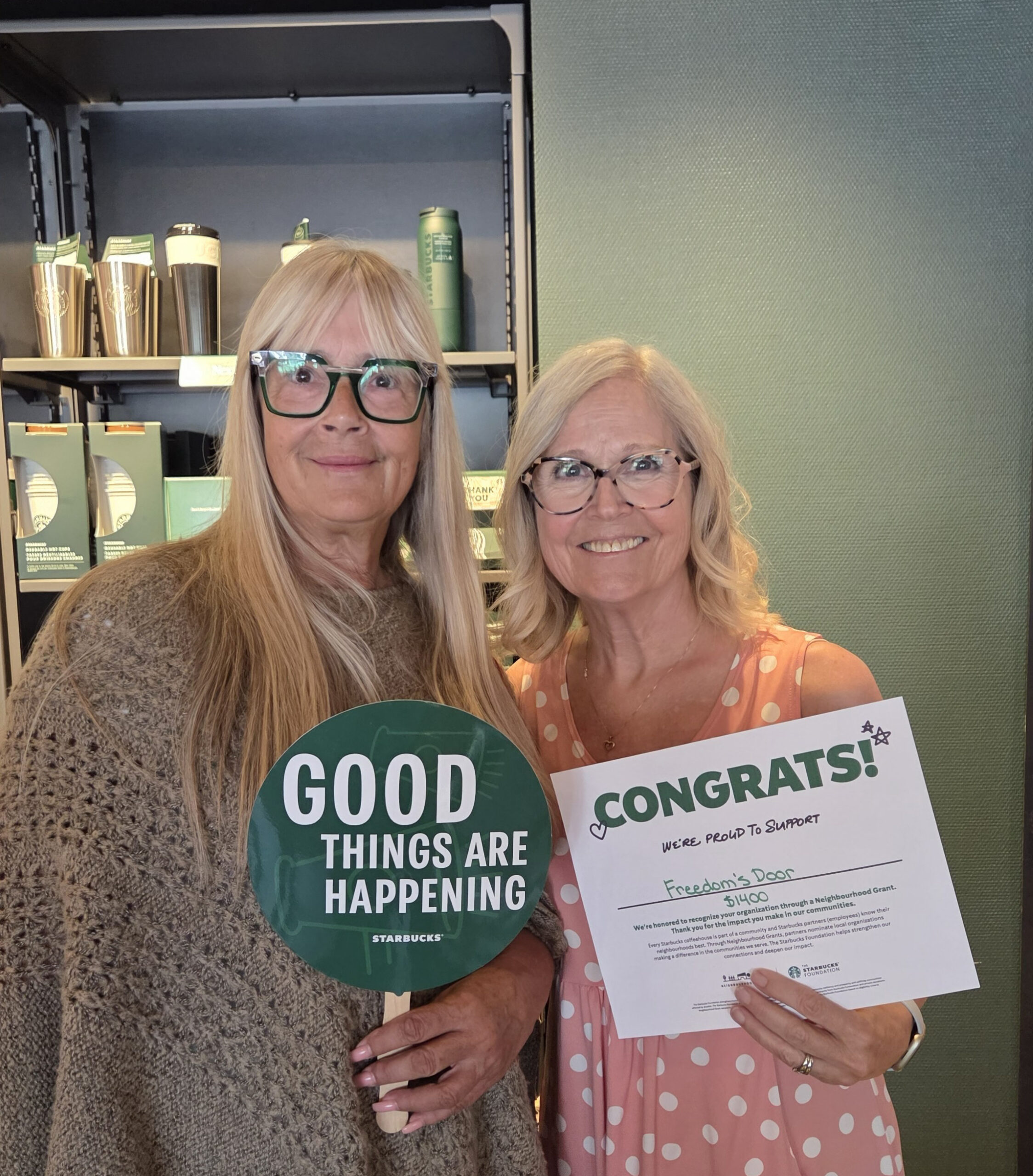 Thank you to The Starbucks Foundation